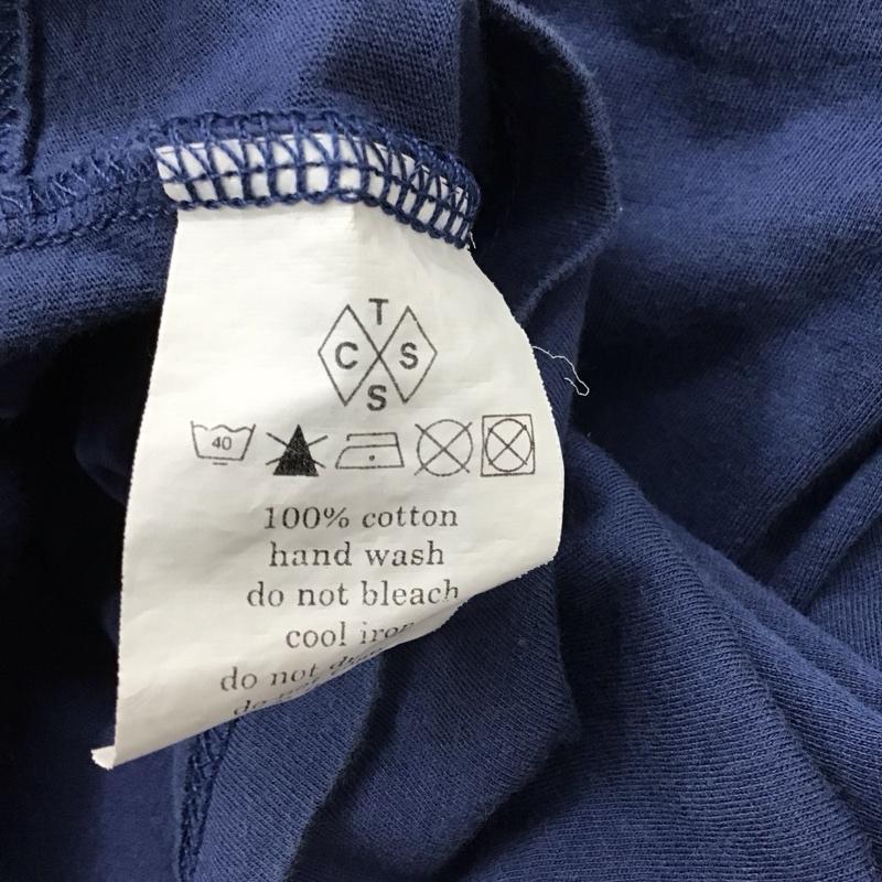 ティーシーエスエス TCSS Tシャツ 半袖 半袖カットソー プリントTシャツ クルーネックカットソー L プリント 青 / ブルー /  メンズ USED 古着 中古 10114696
