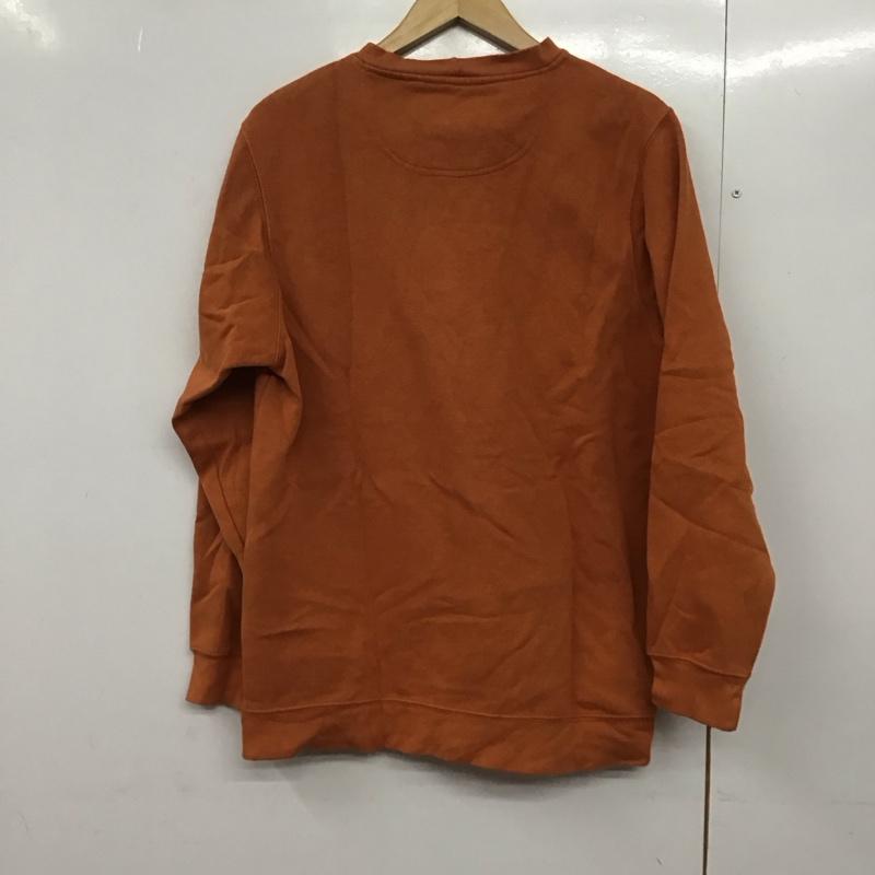 カーハート Carhartt トレーナー 長袖 長袖 L ロゴ、文字 橙 / オレンジ /  メンズ USED 古着 中古 10143400