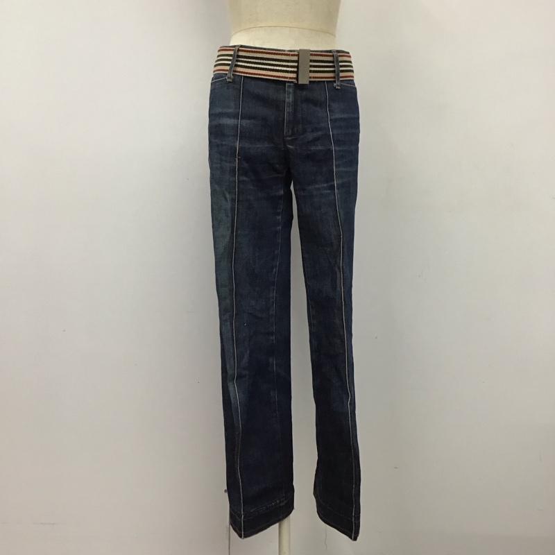 バーバリーブルーレーベル BURBERRY BLUE LABEL パンツ デニム、ジーンズ 34 無地 インディゴ / インディゴ /  レディース USED 古着 中古 10121732