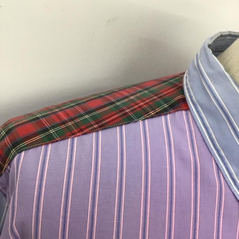 コムデギャルソンオム COMME des GARCONS HOMME シャツ、ブラウス 長袖 長袖シャツ カジュアルシャツ カラーシャツ ストライプシャツ L ストライプ マルチカラー / マルチカラー /  メンズ USED 古着 中古 10110207