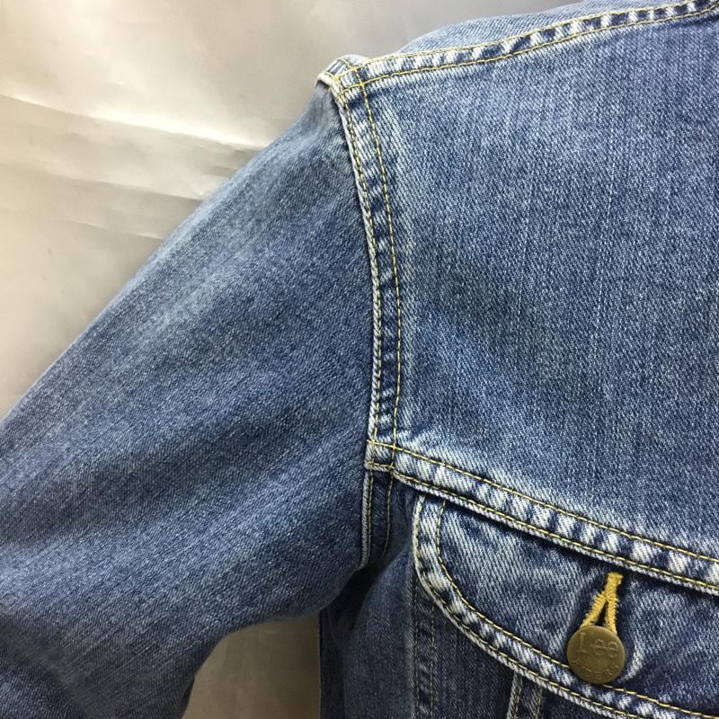 リー Lee ジャケット、上着 ジャケット、ブレザー 0411 デニムジャケット ジージャン M ロゴ、文字 青 / ブルー /  メンズ USED 古着 中古 10109048