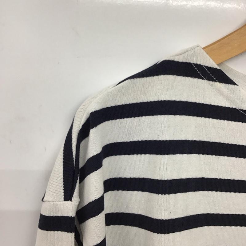 ヘリーハンセン HELLY HANSEN カットソー 長袖 長袖カットソー プリントカットソー クルーネック XL ボーダー柄 白 / ホワイト / X 紺 / ネイビー /  メンズ USED 古着 中古 10149956