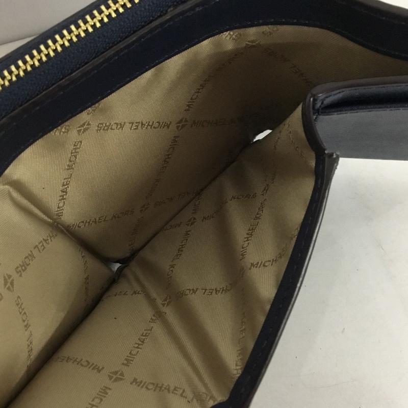 マイケルコース MICHAEL KORS 財布 コンパクト財布 35H9GTVZ5B 三つ折り財布 パスケース ロゴ、文字 紺 / ネイビー /  レディース USED 古着 中古 10144840