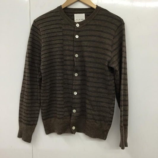 スティル バイ ハンド STILL BY HAND カーディガン 長袖 KN0573 ピッチ変えボーダークルーネックカーディガン 46 ボーダー柄 マルチカラー / マルチカラー /  メンズ USED 古着 中古 10131807