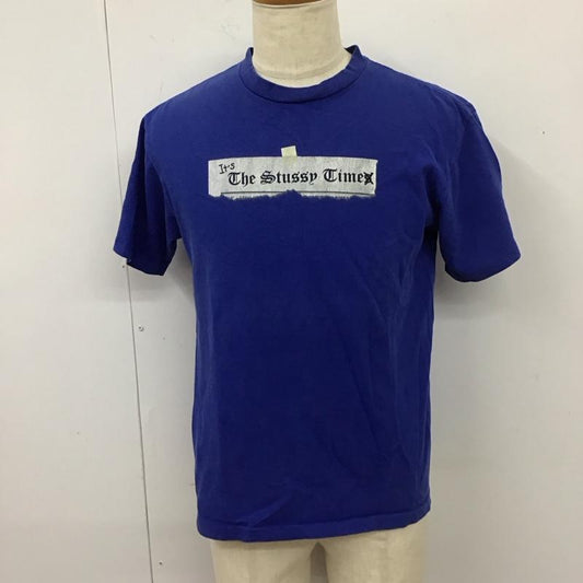ステューシー STUSSY Tシャツ 半袖 半袖カットソー プリントTシャツ クルーネックカットソー 00s 紺タグ M ロゴ、文字 青 / ブルー /  メンズ USED 古着 中古 10112091