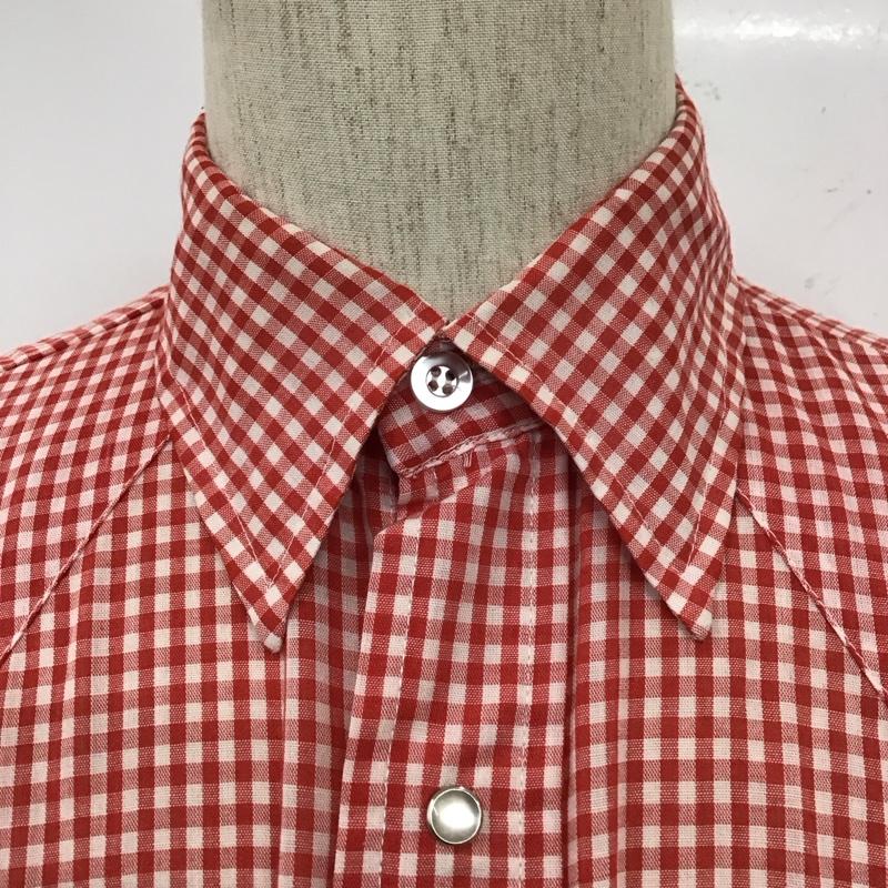 リーバイス Levi s シャツ、ブラウス 長袖 80S USA製 長袖シャツ チェックシャツ カラーシャツ カジュアルシャツ チェック 白 / ホワイト / X 赤 / レッド /  メンズ USED 古着 中古 10110786