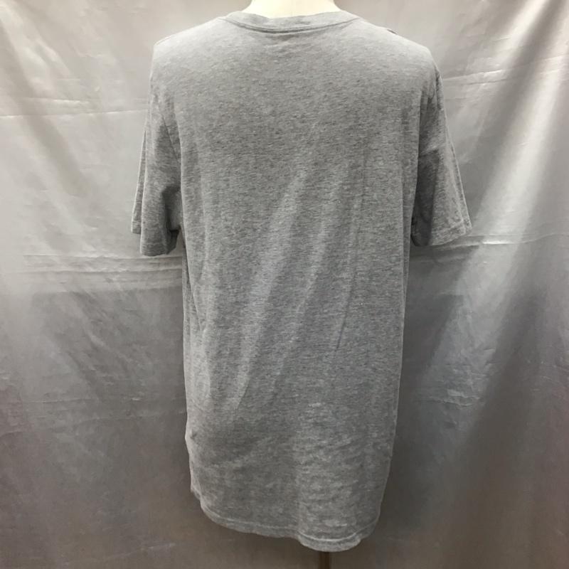 ザノースフェイス THE NORTH FACE Tシャツ 半袖 4001016466 プリント クルーネック L ロゴ、文字 灰 / グレー /  メンズ USED 古着 中古 10121222
