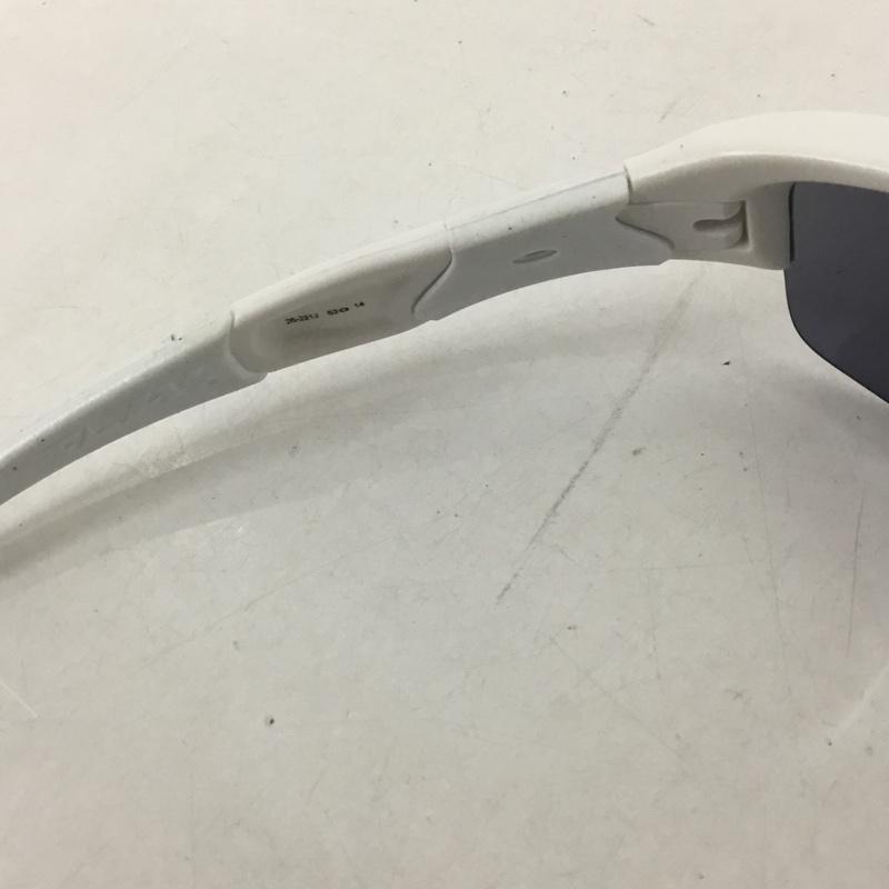 オークリー OAKLEY めがね・サングラス サングラス 26-221J FLAK JACKET スポーツサングラス ミラーレンズ ロゴ、文字 白 / ホワイト /  メンズ USED 古着 中古 10129367
