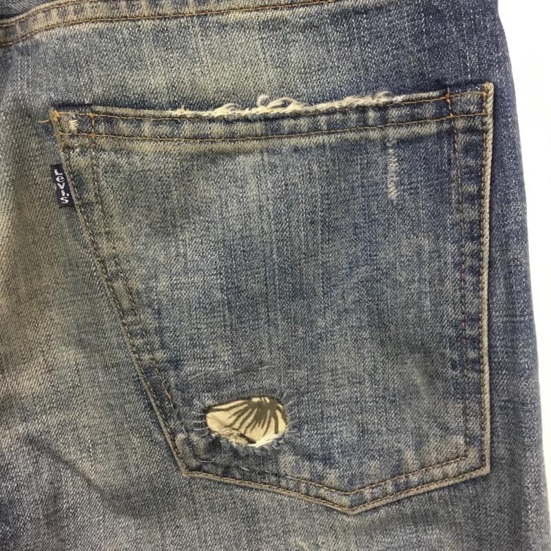 リーバイスメイドアンドクラフテッド Levi s Made & Crafted パンツ デニム、ジーンズ デニムパンツ スリムパンツ ダメージパンツ ジーンズ 30インチ ダメージ加工 インディゴ / インディゴ /  メンズ USED 古着 中古 10116670