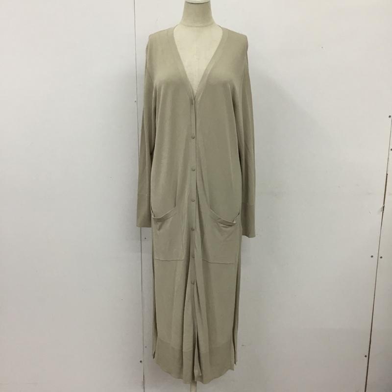 ミラオーウェン Mila Owen カーディガン 長袖 09wnd211451 ロングカーディガン 長袖カーディガン 前開き 0 無地 ベージュ / ベージュ /  レディース USED 古着 中古 10118569