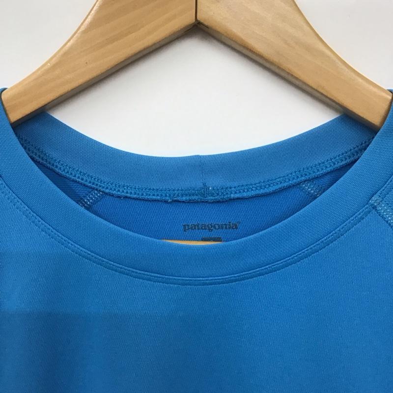 パタゴニア patagonia Tシャツ 半袖 半袖カットソー プリントTシャツ クルーネックカットソー S ロゴ、文字 青 / ブルー / X 紺 / ネイビー /  メンズ USED 古着 中古 10130464