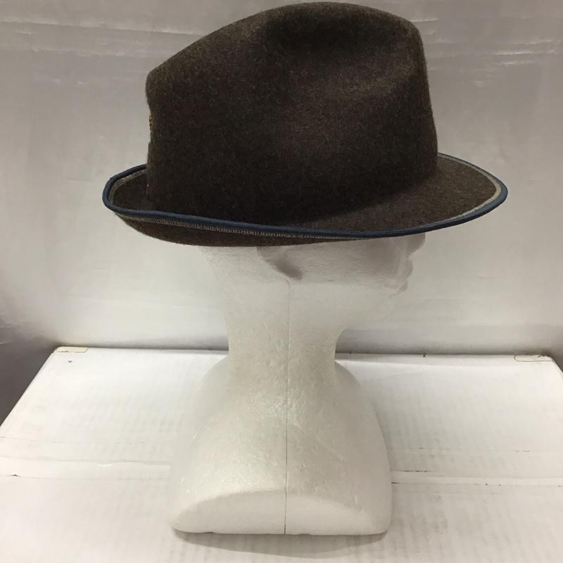 キャピタル KAPITAL 帽子 ハット 中折れ帽 ウール ワンポイント ダークブラウン / ダークブラウン /  メンズ USED 古着 中古 10113443
