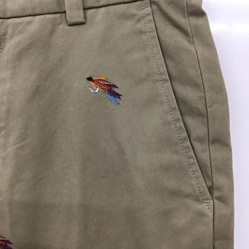 ブルックスブラザーズ BROOKS BROTHERS パンツ チノパン 魚釣り 刺繍 W30 30インチ 総柄 ベージュ / ベージュ /  メンズ USED 古着 中古 10111227