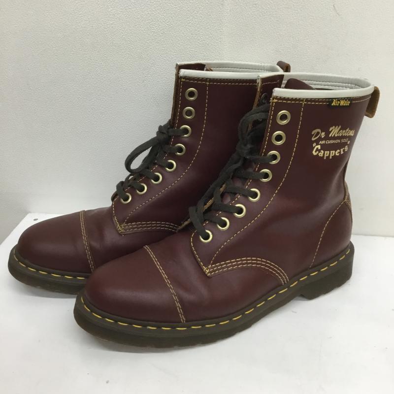 ドクターマーチン Dr.Martens ブーツ 一般 CAPPERS 8ホールブーツ US：11 ロゴ、文字 ボルドー / ボルドー /  メンズ USED 古着 中古 10108140