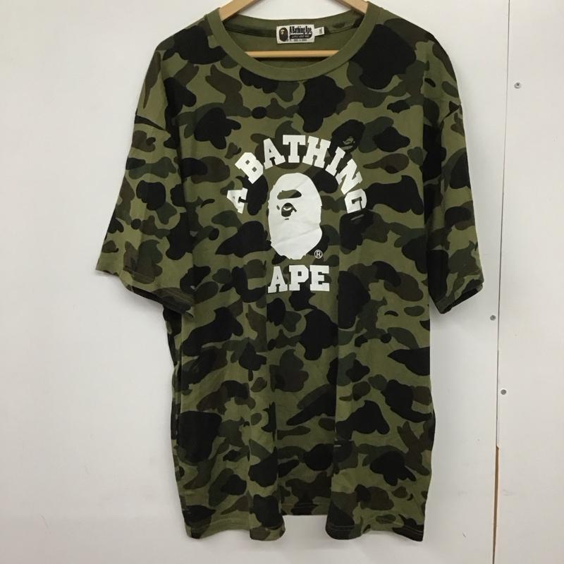 アベイシングエイプ A BATHING APE Tシャツ 半袖 半袖カットソー プリントTシャツ クルーネックカットソー XXL プリント マルチカラー / マルチカラー /  メンズ USED 古着 中古 10130268