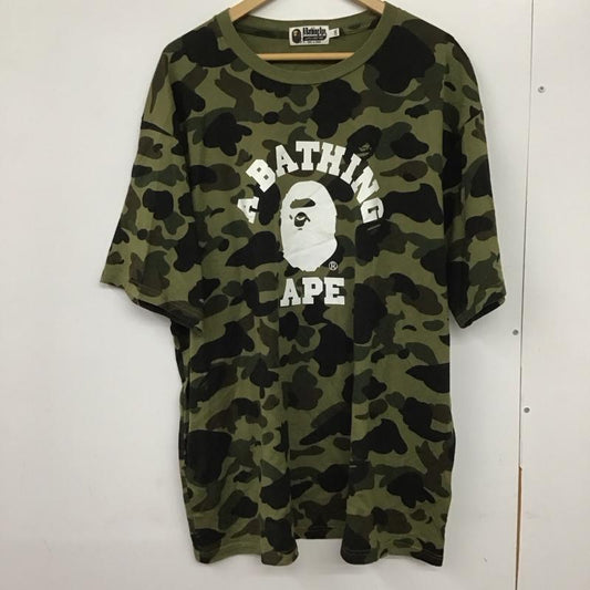アベイシングエイプ A BATHING APE Tシャツ 半袖 半袖カットソー プリントTシャツ クルーネックカットソー XXL プリント マルチカラー / マルチカラー /  メンズ USED 古着 中古 10130268