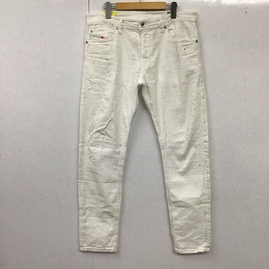 ディーゼル DIESEL パンツ デニム、ジーンズ デニムパンツ スリムパンツ ストレッチパンツ ジーンズ 34 プリント 白 / ホワイト /  メンズ USED 古着 中古 10115619