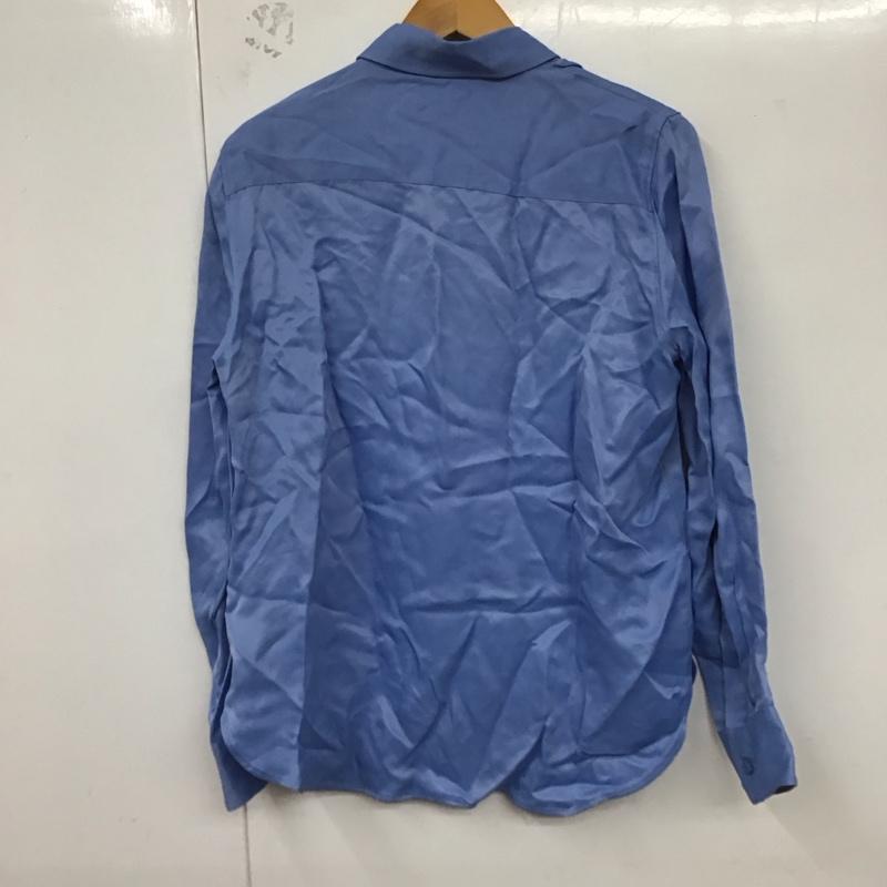 ザラ ZARA シャツ、ブラウス 長袖 タグ付 M 無地 青 / ブルー /  レディース USED 古着 中古 10129241