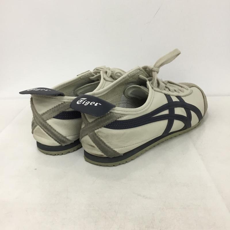 オニツカタイガー ONITSUKA TIGER スニーカー スニーカー 1183C102 MEXICO 66 27cm 27.0cm ロゴ、文字 紺 / ネイビー / X アイボリー / アイボリー /  メンズ USED 古着 中古 10142171