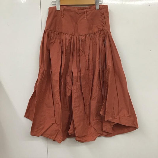 キャピタル KAPITAL ボトムス ボトムス コットン リネン ワイドパンツ XS 無地 橙 / オレンジ /  レディース USED 古着 中古 10113666