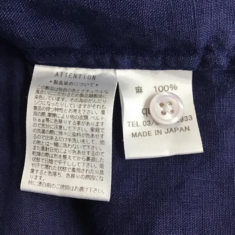 マリネロ MARINERO シャツ、ブラウス 長袖 長袖シャツ 無地シャツ カラーシャツ 1 無地 紺 / ネイビー /  メンズ USED 古着 中古 10131777