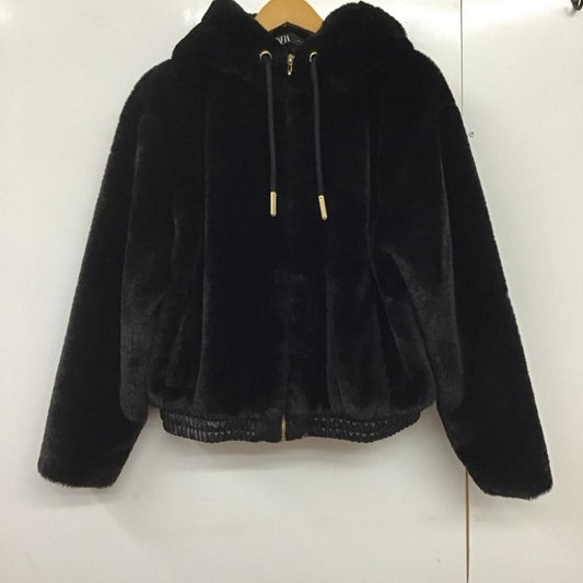 ザラ ZARA ジャケット、上着 ジャンパー、ブルゾン M 無地 黒 / ブラック /  レディース USED 古着 中古 10140668
