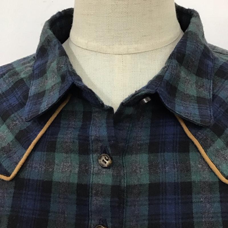 レイビームス Ray BEAMS ワンピース ひざ丈スカート 6326-1415-2747 七分袖 チェック マルチカラー / マルチカラー /  レディース USED 古着 中古 10115345