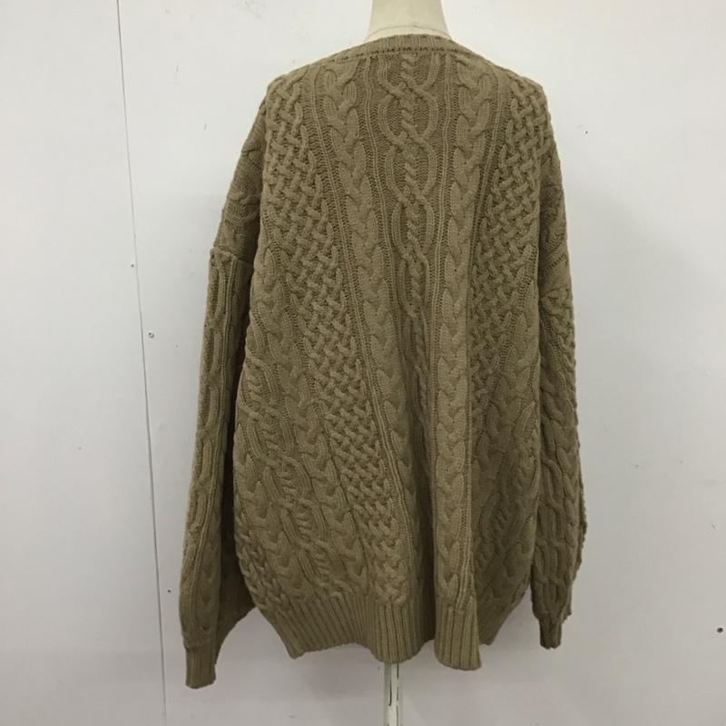 ページボーイ PAGEBOY ニット、セーター 長袖 長袖ニットカットソー ニット セーター Vネックニット FREE  茶 / ブラウン /  レディース USED 古着 中古 10124215