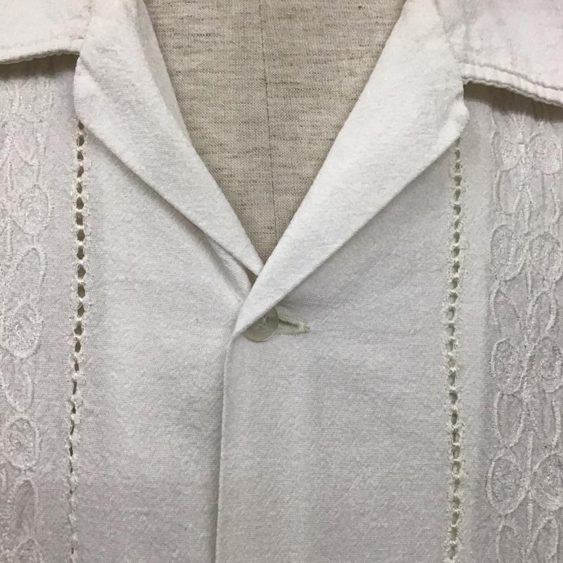 古着 USED シャツ、ブラウス 半袖 半袖シャツ カラーシャツ 半袖カットソー 古着 ヴィンテージ 無地 白 / ホワイト /  メンズ USED 古着 中古 10107024