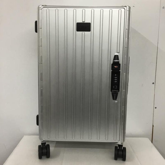 アンドフラット &.FLAT スーツケース、トランク スーツケース、トランク FL14-4-00001 折りたたみ ハードキャリーバッグ キャリーケース 箱有 ロゴ、文字 銀 / シルバー /  メンズ USED 古着 中古 10137512