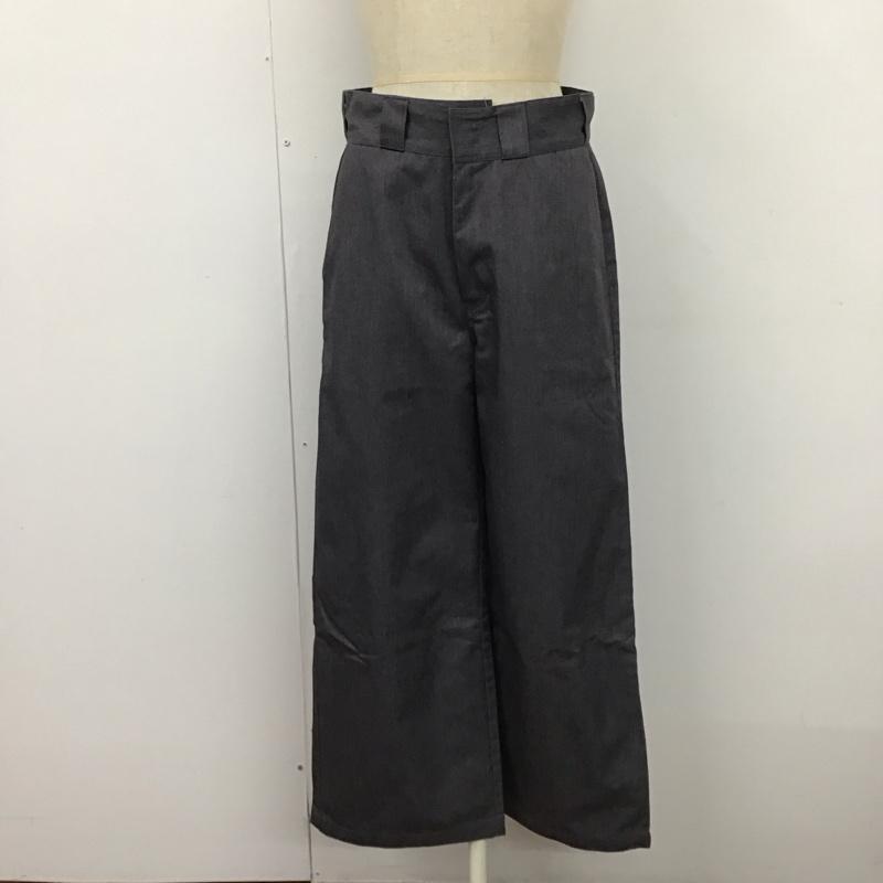 ジーナシス JEANASIS パンツ スラックス JS050216AD ワイドストレートパンツ S 無地 灰 / グレー /  レディース USED 古着 中古 10117365