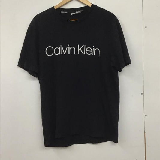 カルバン・クライン Calvin Klein Tシャツ 半袖 K10K104063 クルーネック L ロゴ、文字 黒 / ブラック /  メンズ USED 古着 中古 10140241