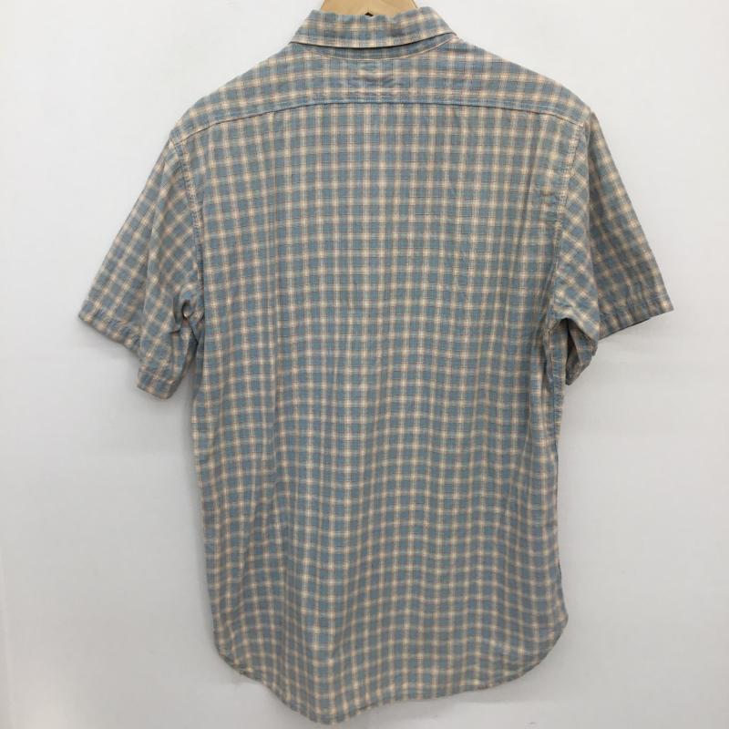 ジョーマッコイ JOE McCOY シャツ、ブラウス 半袖 JOE McCOY 半袖 シャツ チェック柄 M チェック 水色 / ライトブルー / X ベージュ / ベージュ /  メンズ USED 古着 中古 10129787