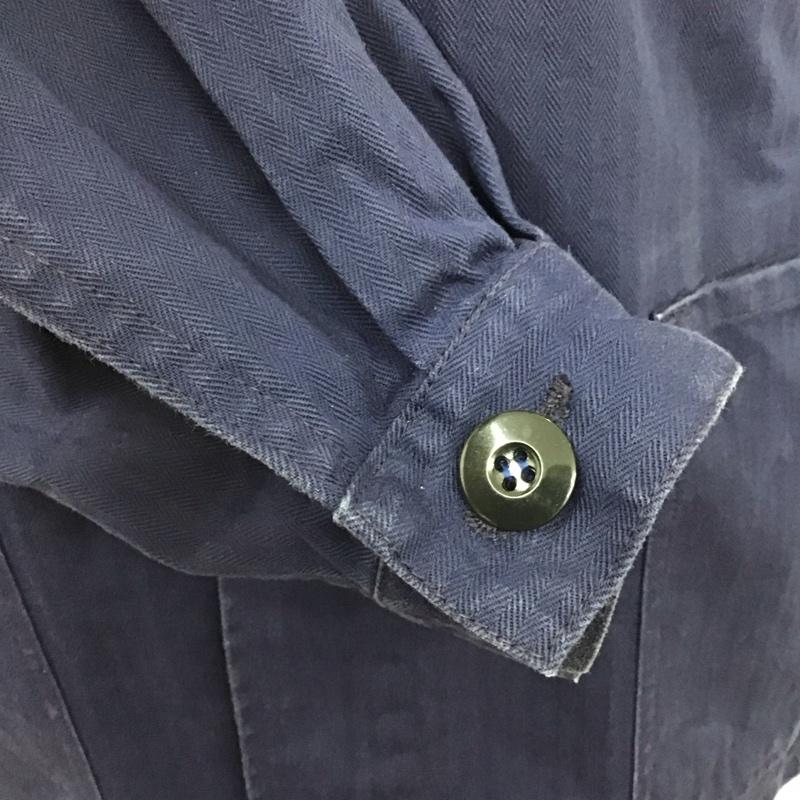 古着 USED ジャケット、上着 ジャケット、ブレザー 8415-12-121-4484 ミリタリー シャツジャケット 46 無地 紺 / ネイビー /  メンズ USED 古着 中古 10115706