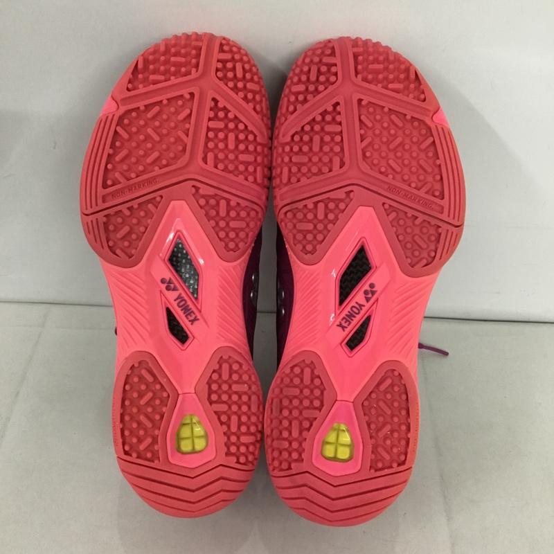 ヨネックス YONEX スニーカー スニーカー SHTF3LGC テニスシューズ パワークッション 23.5cm 23.5cm ロゴ、文字 紫 / パープル /  レディース USED 古着 中古 10142497