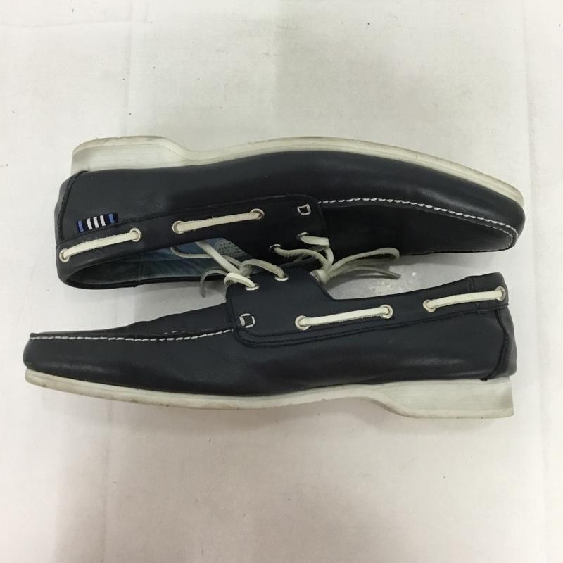 バーバリーブラックレーベル BURBERRY BLACK LABEL カジュアルシューズ カジュアルシューズ BKA52-602-28 デッキシューズ 無地 紺 / ネイビー /  メンズ USED 古着 中古 10136298