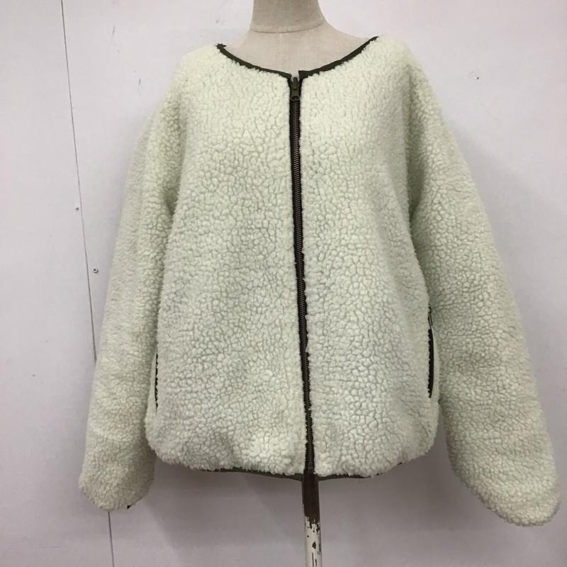 レイカズン Ray Cassin ジャケット、上着 ジャンパー、ブルゾン ジップアップジャケット ジャンパー ノーカラージャケット リバーシブル アウター FREE 無地 カーキ / カーキ /  レディース USED 古着 中古 10119450