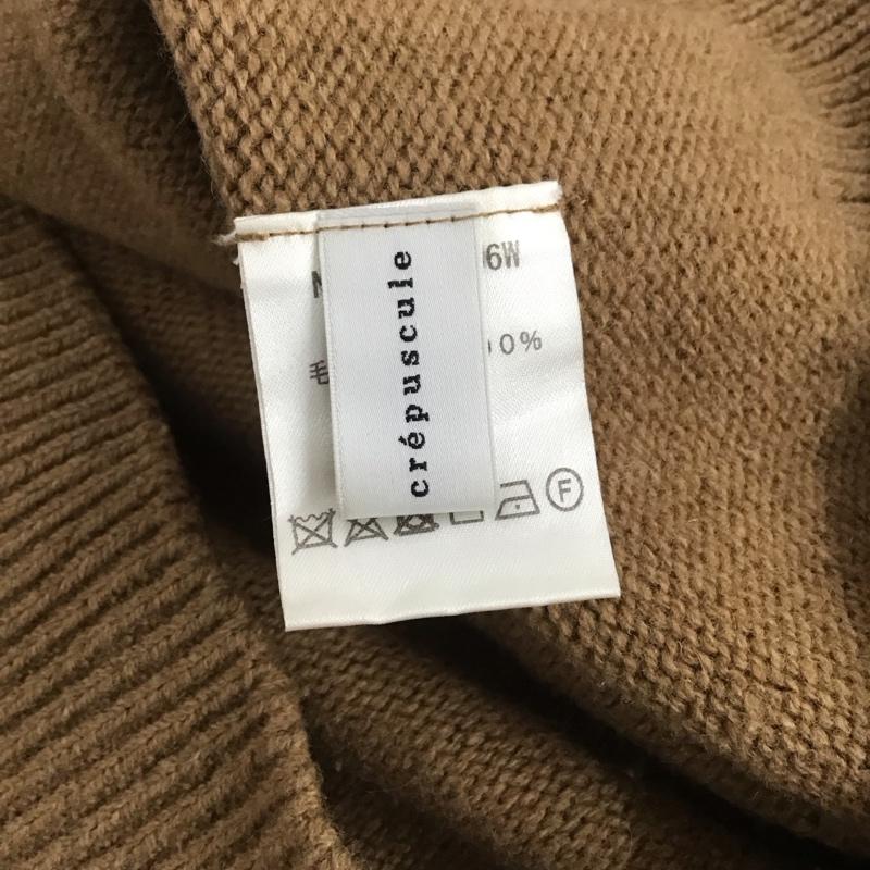 クレプスキュール crepuscule カーディガン 長袖 1803-006w FREE 無地 茶 / ブラウン /  レディース USED 古着 中古 10141606