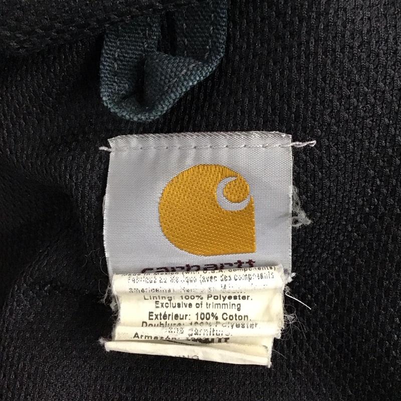カーハート Carhartt ジャケット、上着 ジャケット、ブレザー J131 BLK Active Jacket アクティブジャケット フード L ロゴ、文字 黒 / ブラック /  メンズ USED 古着 中古 10121301