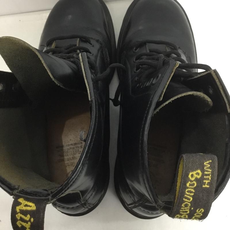 ドクターマーチン Dr.Martens ブーツ ショートブーツ 1460 8 ホールブーツ 7.5 イングランド製 無地 黒 / ブラック /  メンズ USED 古着 中古 10141577