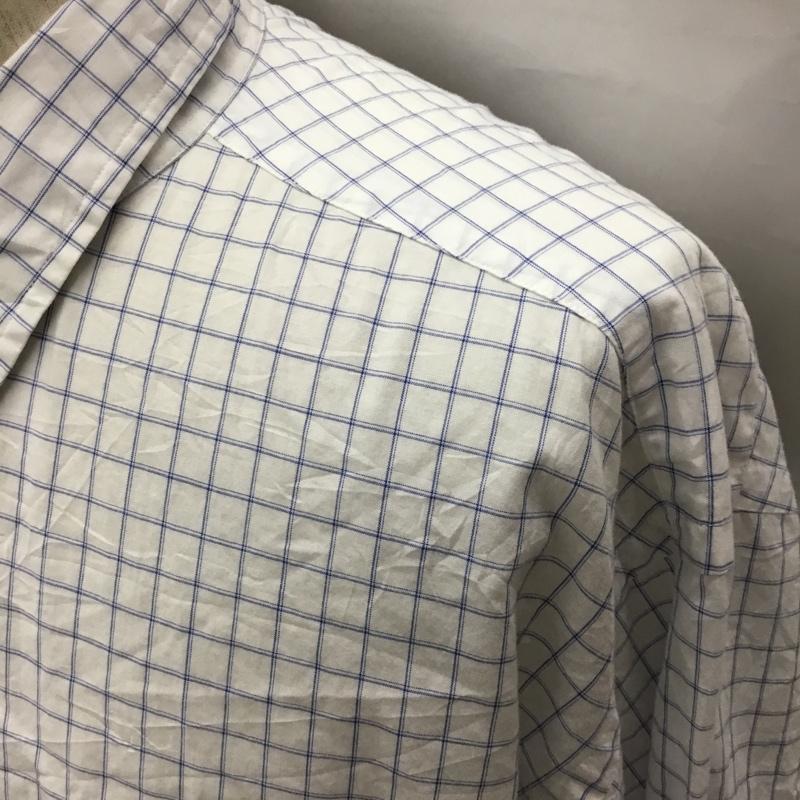 ラルフローレン RALPHLAUREN シャツ、ブラウス 長袖 長袖シャツ チェックシャツ カラーシャツ 長袖カットソー チェック 白 / ホワイト / X 青 / ブルー /  メンズ USED 古着 中古 10113321