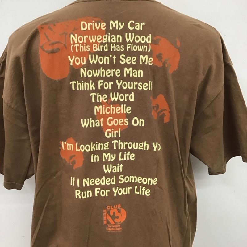 ギルダン GILDAN Tシャツ 半袖 古着 半袖カットソー プリントTシャツ クルーネックカットソー 90s XL プリント 茶 / ブラウン /  メンズ USED 古着 中古 10115947