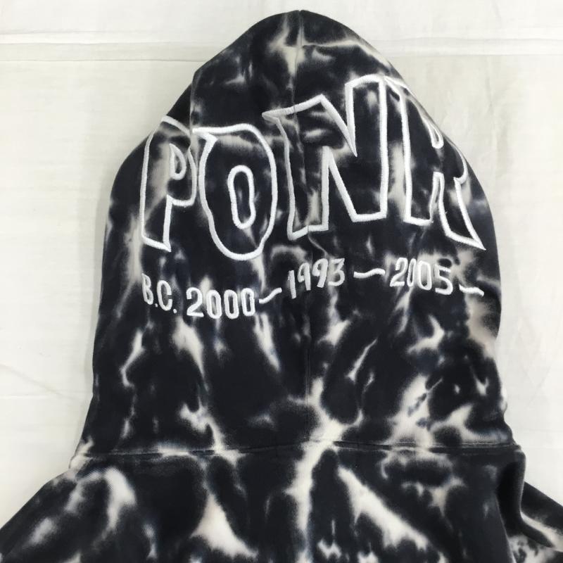 アベイシングエイプ A BATHING APE パーカー 長袖 001ZPF301019X タイダイ　シャークパーカー XL  黒 / ブラック / X 白 / ホワイト /  メンズ USED 古着 中古 10142323