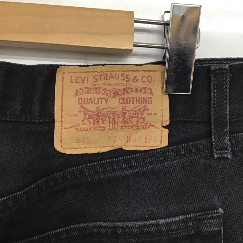 リーバイストラウスアンドコー Levi Strauss & co. パンツ デニム、ジーンズ デニムパンツ スリムパンツ カジュアルパンツ 90s ユーロ スペイン製 33インチ 無地 黒 / ブラック /  メンズ USED 古着 中古 10137502