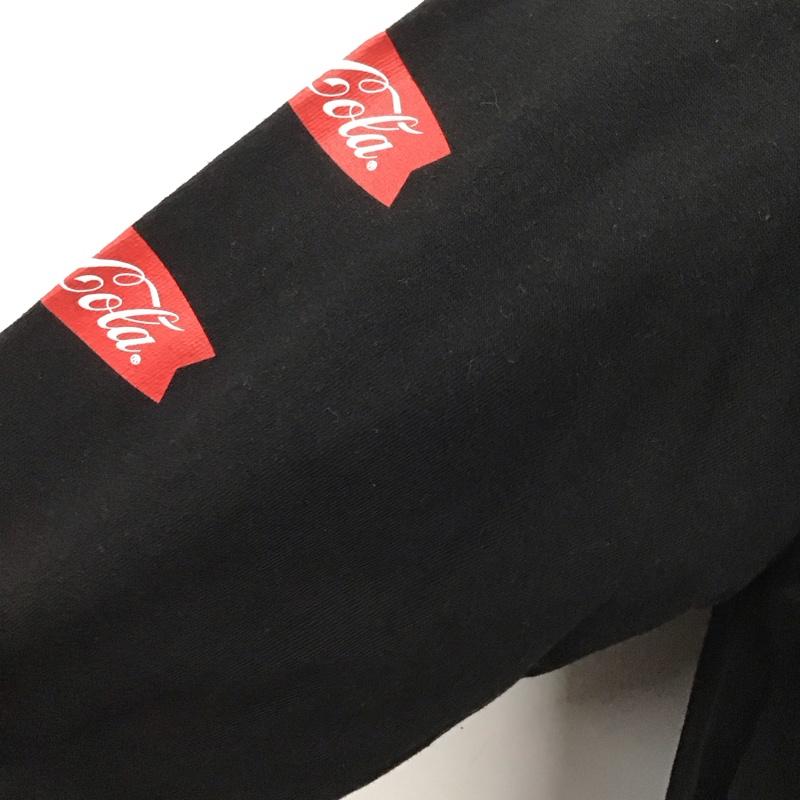 フルーツオブザルーム FRUIT OF THE LOOM カットソー 長袖 長袖カットソー プリントカットソー クルーネック M ロゴ、文字 黒 / ブラック /  メンズ USED 古着 中古 10126425