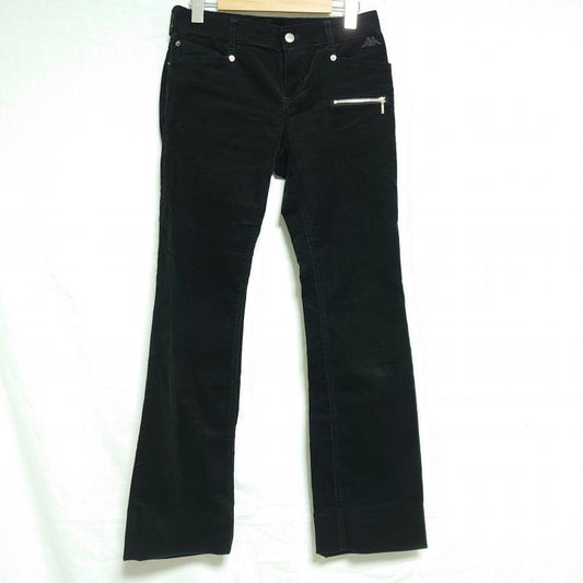 カッパ Kappa パンツ スラックス コーデュロイパンツ 7 無地 X ワンポイント 黒 / ブラック /  レディース USED 古着 中古 10011949