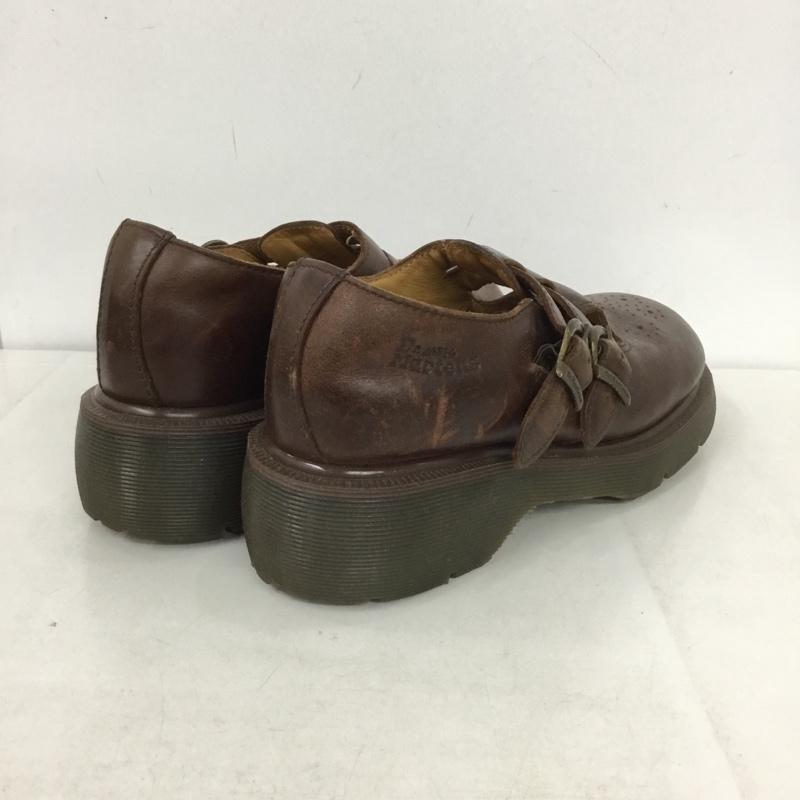 ドクターマーチン Dr.Martens 革靴 革靴 8065 メリージェーン 6 レザー ロゴ、文字 茶 / ブラウン /  レディース USED 古着 中古 10141924