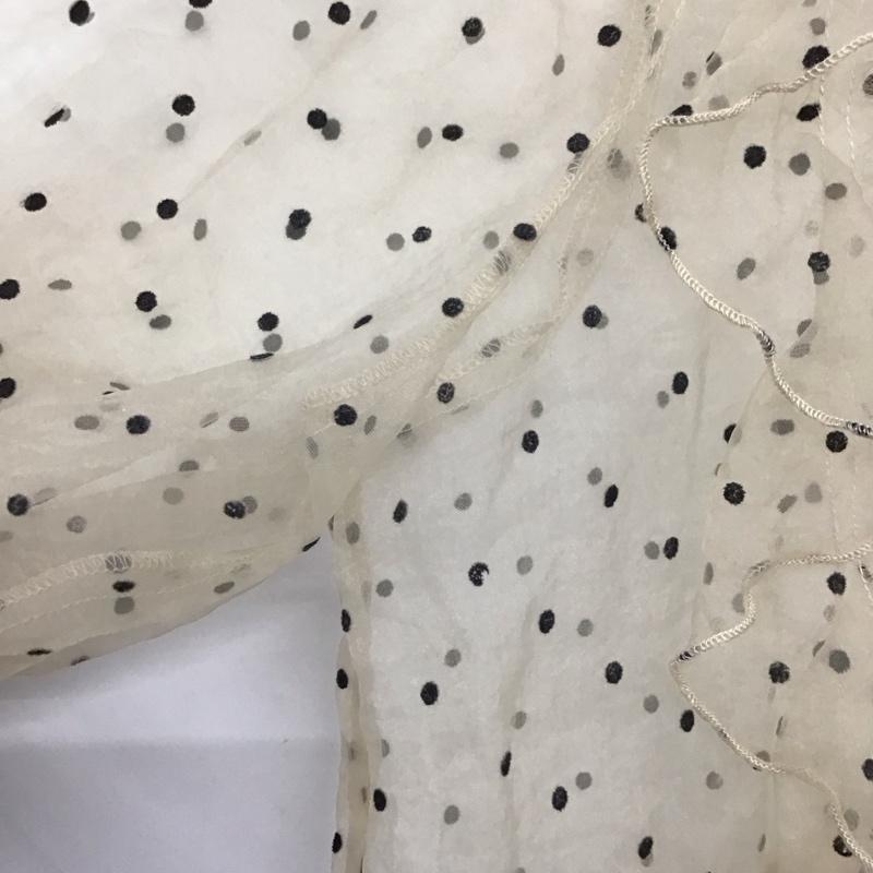ザラ ZARA シャツ、ブラウス 半袖 半袖シャツ シアーシャツ ドットノーカラーシャツ S ドット マルチカラー / マルチカラー /  レディース USED 古着 中古 10136785