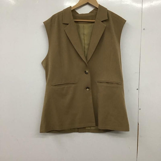 アズールバイマウジー AZUL BY MOUSSY ベスト ベスト 250hsm30-215c ソフトタッチルーズベスト FREE 無地 ベージュ / ベージュ /  レディース USED 古着 中古 10146682