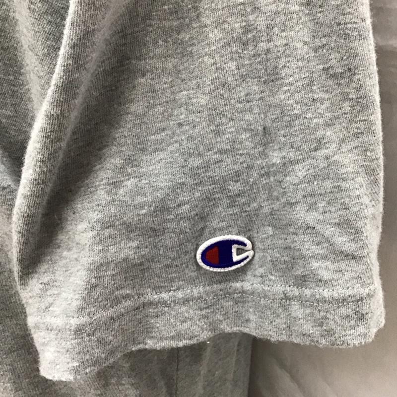 チャンピオン Champion Tシャツ 半袖 c3-p302 ベーシックTシャツ ロゴ プリントTシャツ 半袖カットソー XL ロゴ、文字 灰 / グレー /  メンズ USED 古着 中古 10116966
